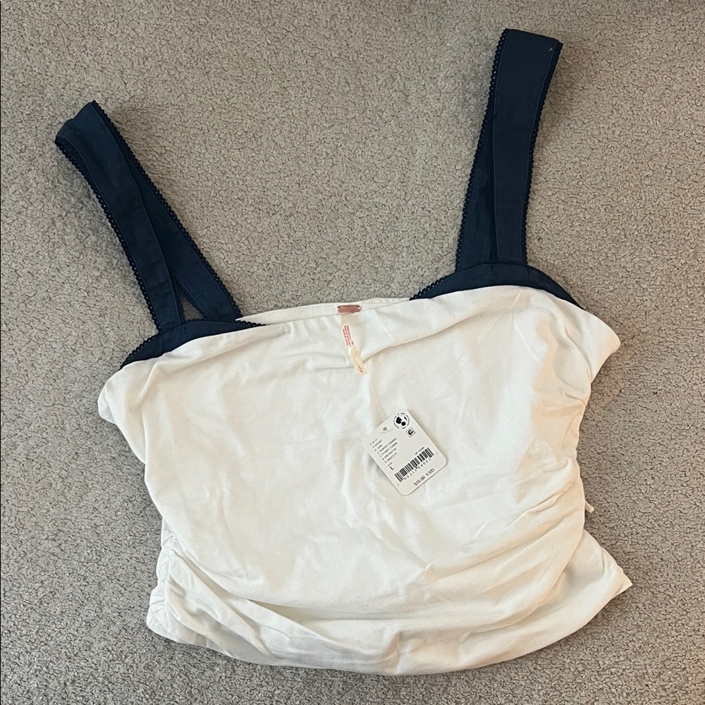 NWT FP Tank Top - Navy and White